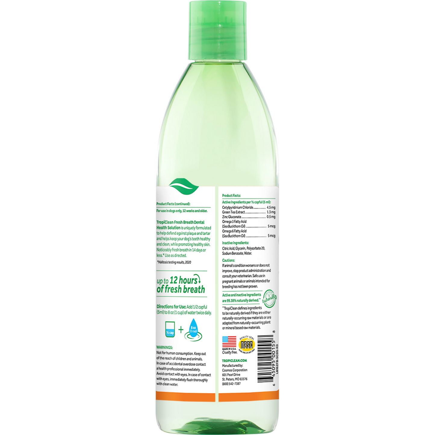 TropiClean - Solución de Salud Dental Para Control de Placa y Sarro Para Cachoros.