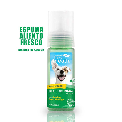 Tropiclean® Espuma Para Mascotas - ¡Dientes Limpios y Sanos Sin Cepillar!