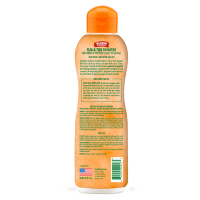 Tropiclean® Pulga y Garrapatas Maximum Strength Shampoo para Perros