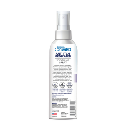 Tropiclean Oxymed® ANTI-ITCH MEDICATED. CONTRA LA PICAZÓN PARA MASCOTAS