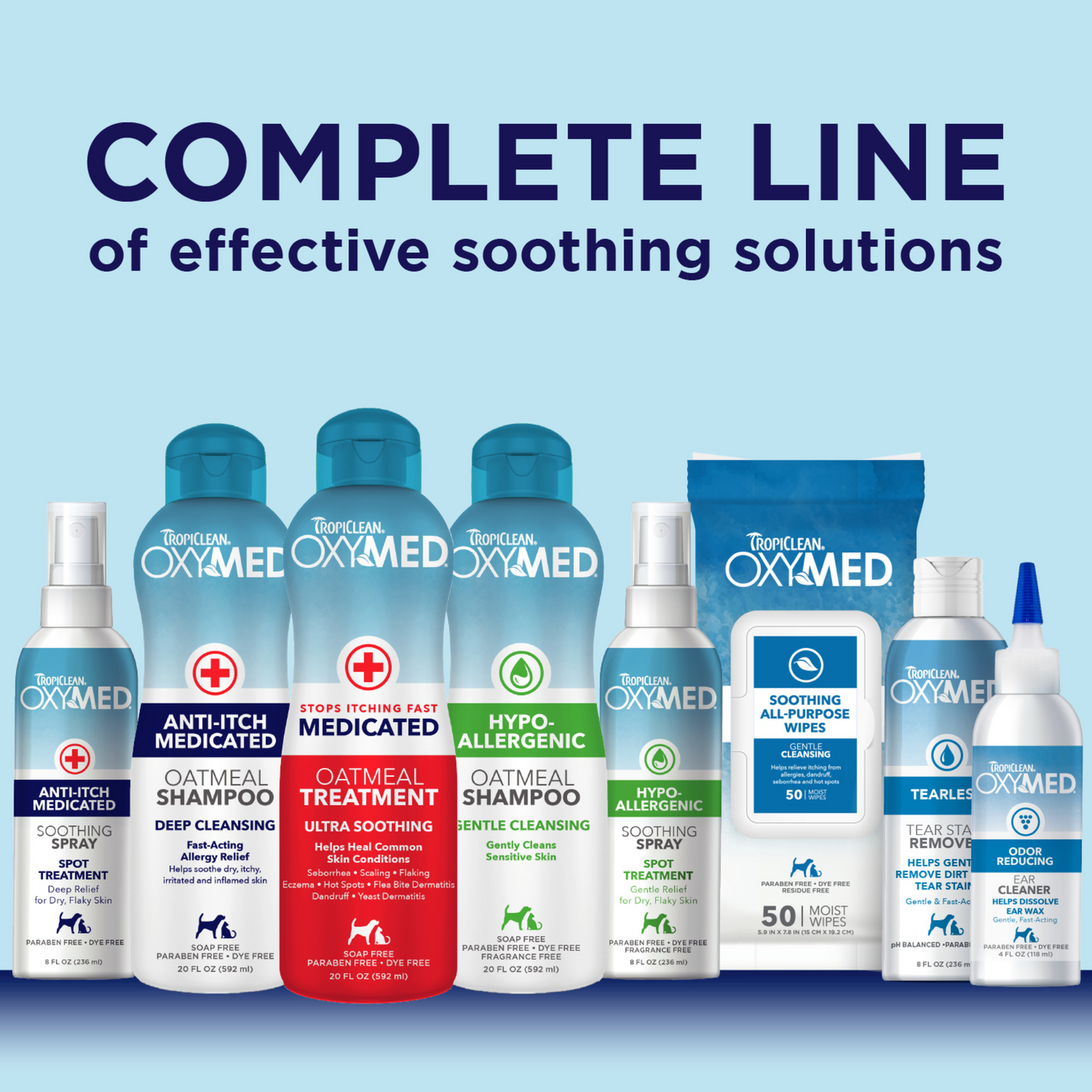 Tropiclean Oxymed® ANTI-ITCH MEDICATED. CONTRA LA PICAZÓN PARA MASCOTAS