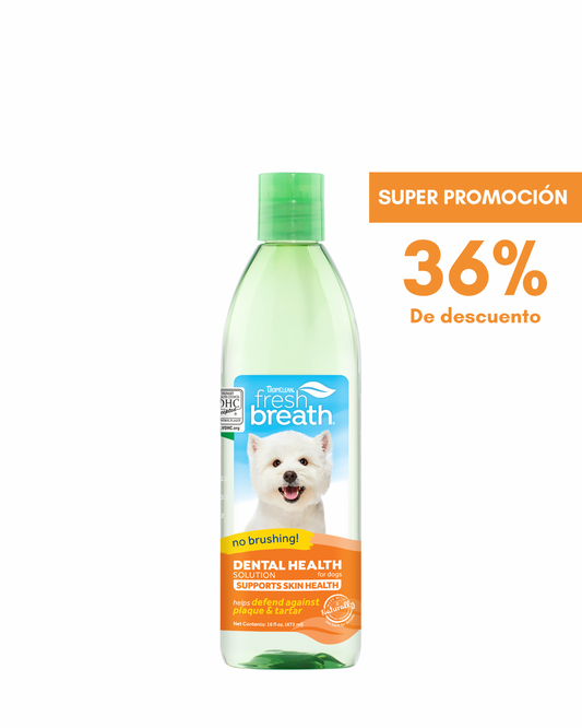 TropiClean - Solución de Salud Dental Para Control de Placa, Sarro y una Piel Sana para Perro.
