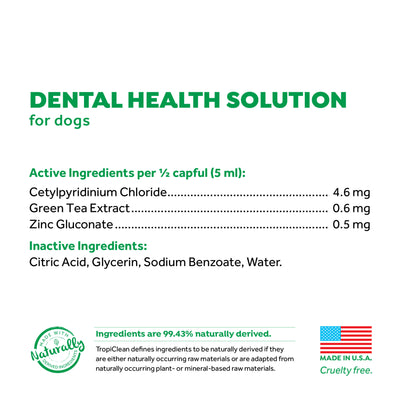 ¡SUPER PROMOCIÓN! TropiClean - Gel Dental 4 oz + Solución Dental 4 oz - Control de Placa y Sarro para Perros
