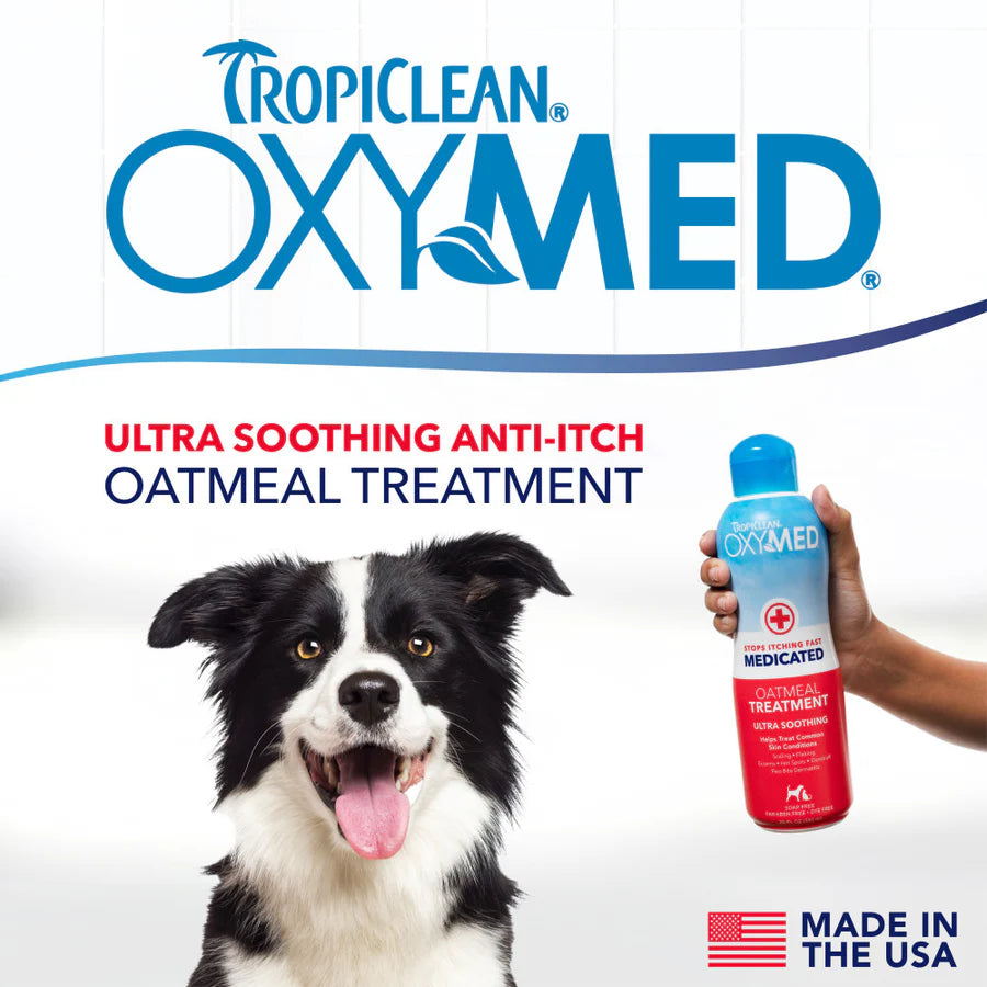 Tropiclean Oxymed® ANTI-ITCH Acondicionador OxyMed Medicado - 20oz (592 ml)