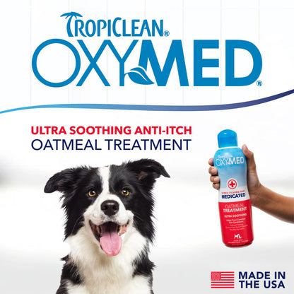 Tropiclean Oxymed® ANTI-ITCH Acondicionador OxyMed Medicado - 20oz (592 ml)
