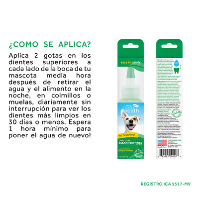 TropiClean - Gel Dental Para Control de Placa y Sarro Para Perros.