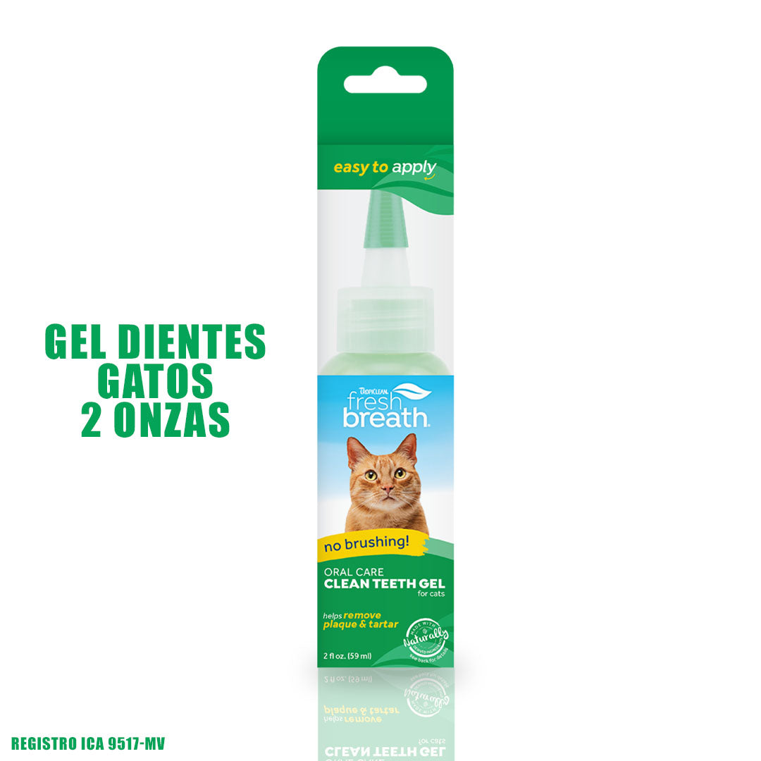 TropiClean - Gel Dental Para Control de Placa y Sarro Para Gatos.