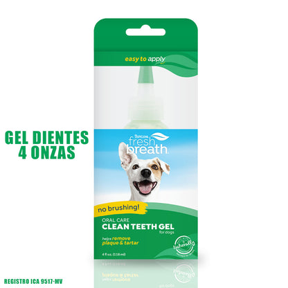 TropiClean - Gel Dental Para Control de Placa y Sarro Para Perros.